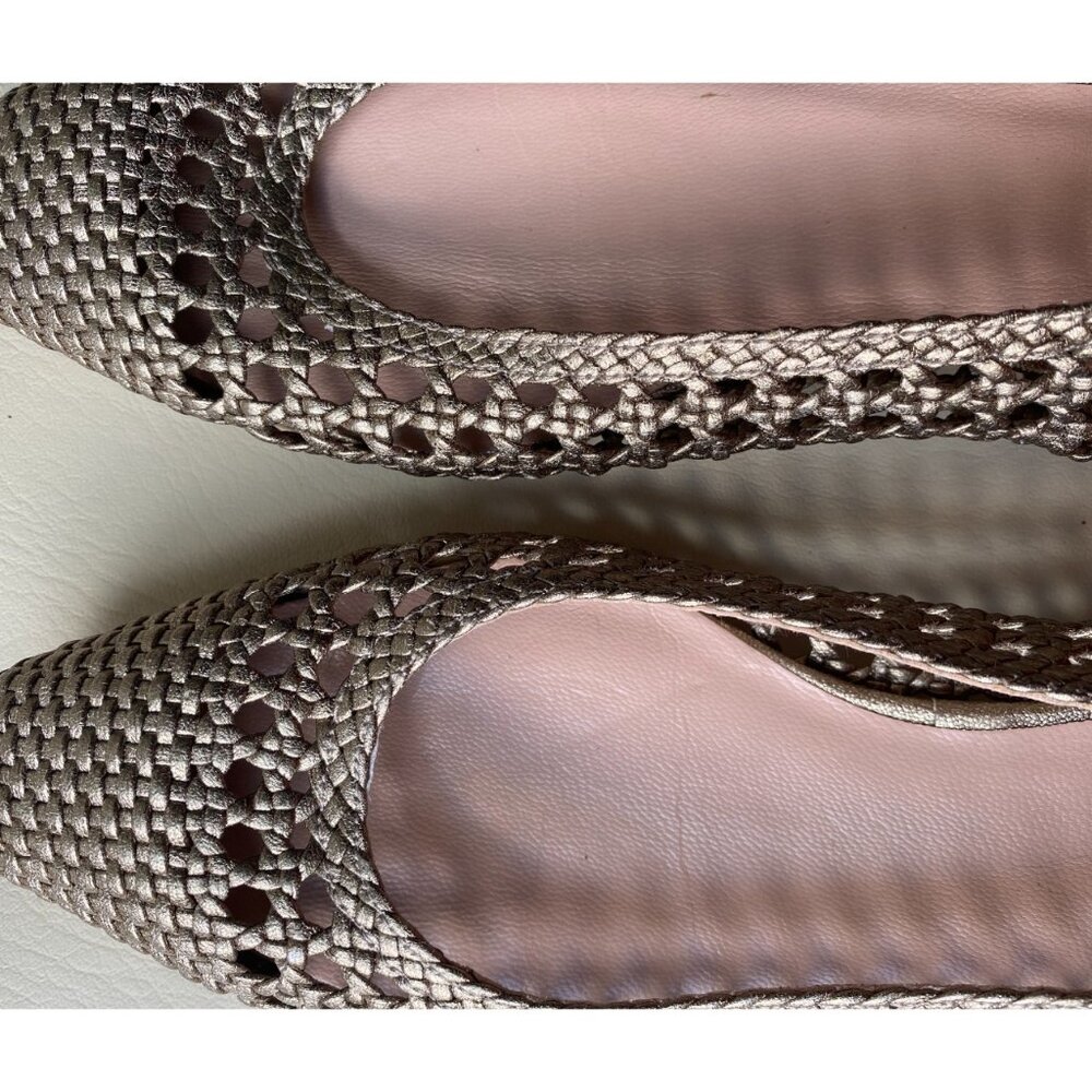 Stuart Weitzman “Wicket” Woven Slingback Flats | Size 6 | Made in Spain - Picture 5 of 9